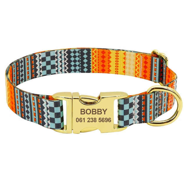 Personalized Pattern Engraved Collar