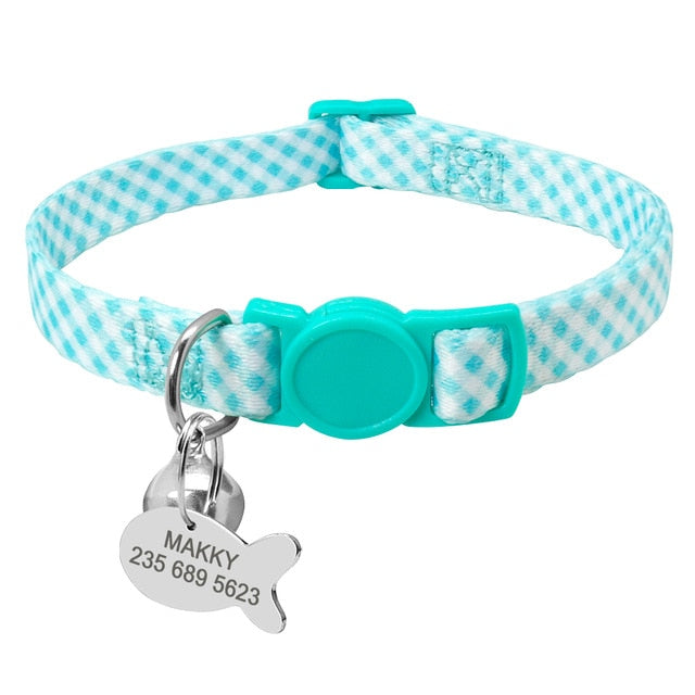 Small Pet Personalized Engraved Collar
