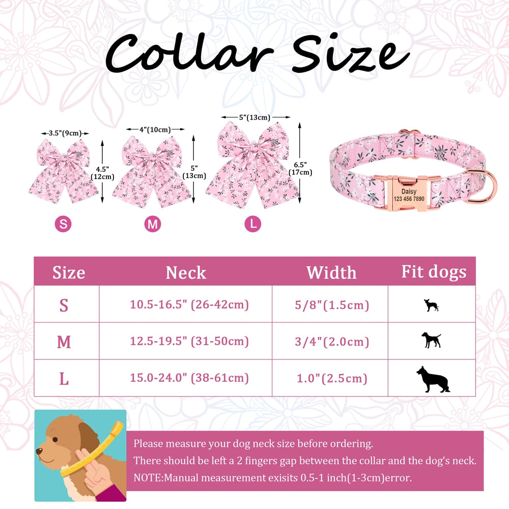 Personalized Bowknot Collar