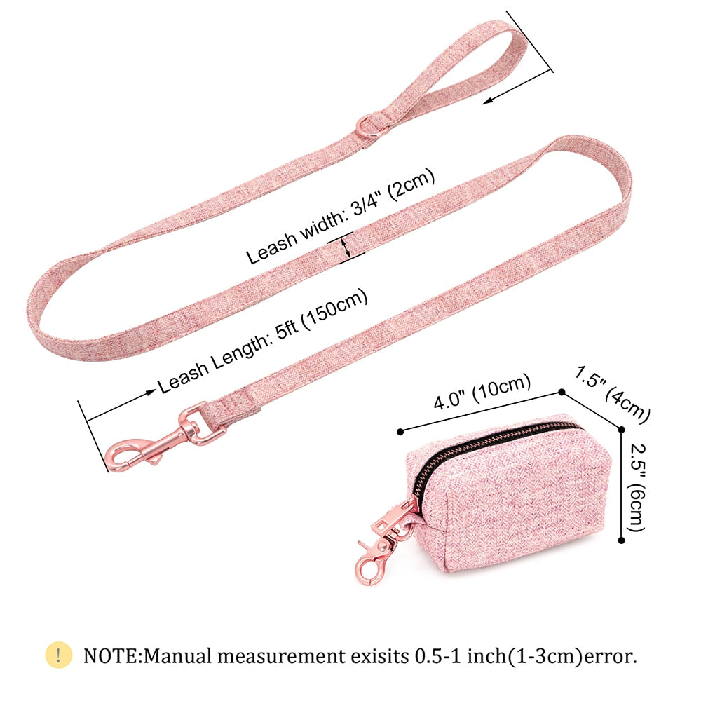 Personalized Poop Bag And Leash Set