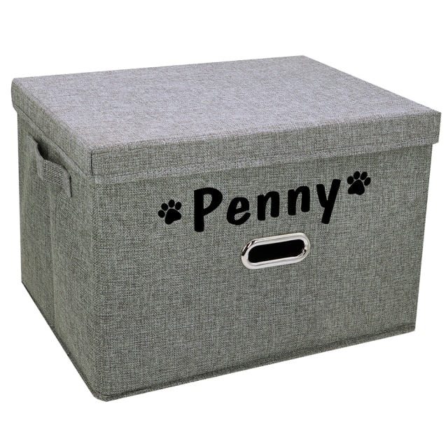 Personalized Pet Folding Storage Box With Lid