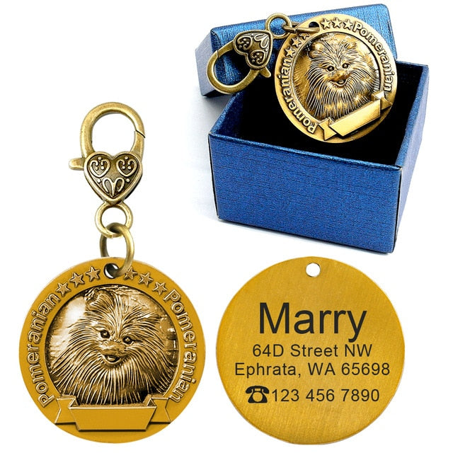 Personalized Breed Metal ID Tag-Pawsitivetrends