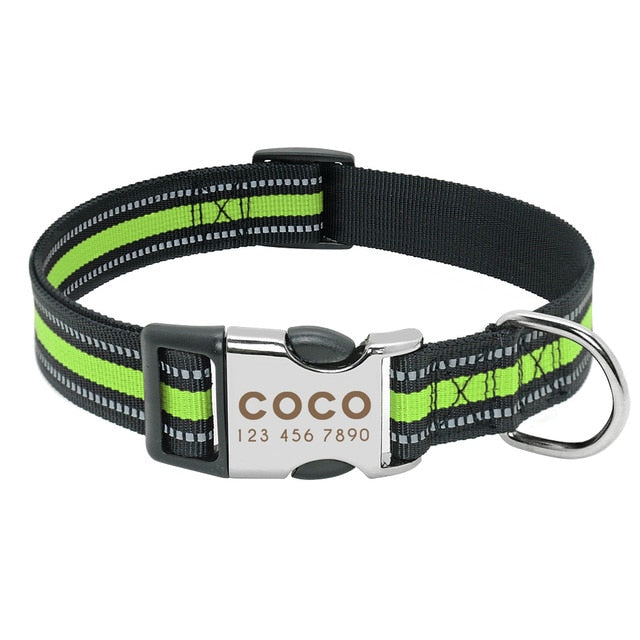 Personalized Engraved Reflective Dog Collar-Pawsitivetrends