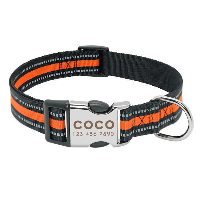 Personalized Engraved Reflective Dog Collar-Pawsitivetrends
