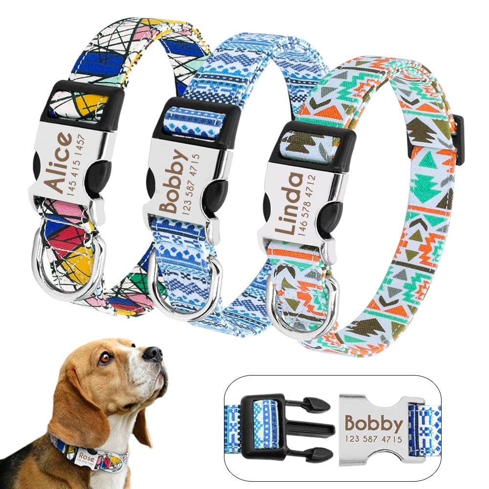 Personalized Engraved Printed Dog Collar-Pawsitivetrends