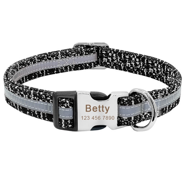 Personalized Engraved Printed Reflective Dog Collar-Pawsitivetrends